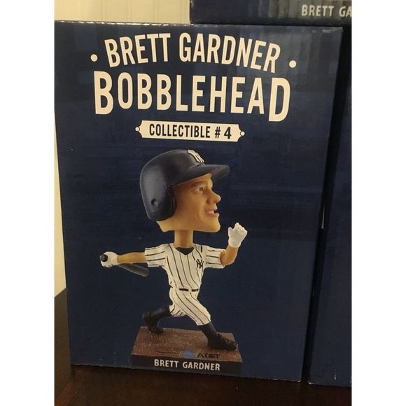M NEW YORK YANKEES BRETT GARDNER BOBBLEHEAD SGA 8/31/2018 NIB - Picture 6 of 12